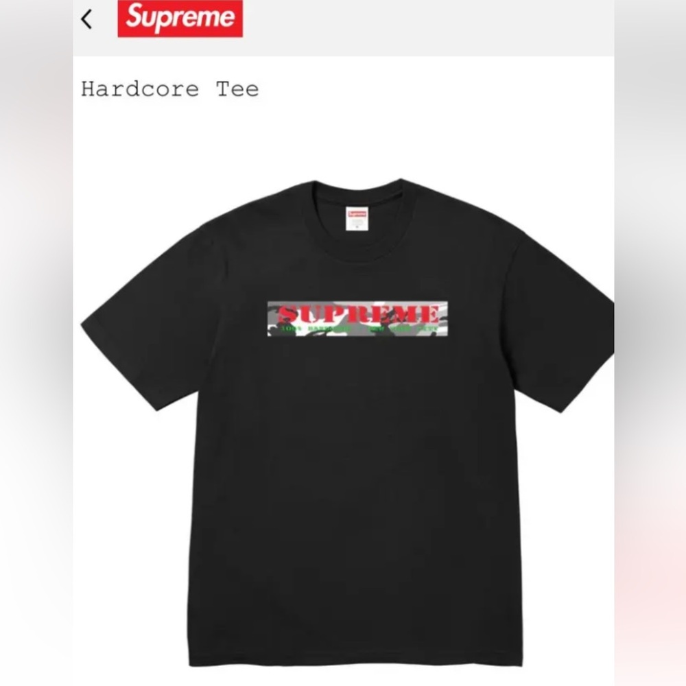 Supreme Hardcore T-shirt